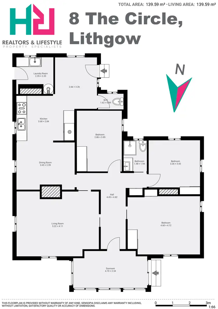 Floorplan of Homely house listing, 8 The Circle, Lithgow NSW 2790