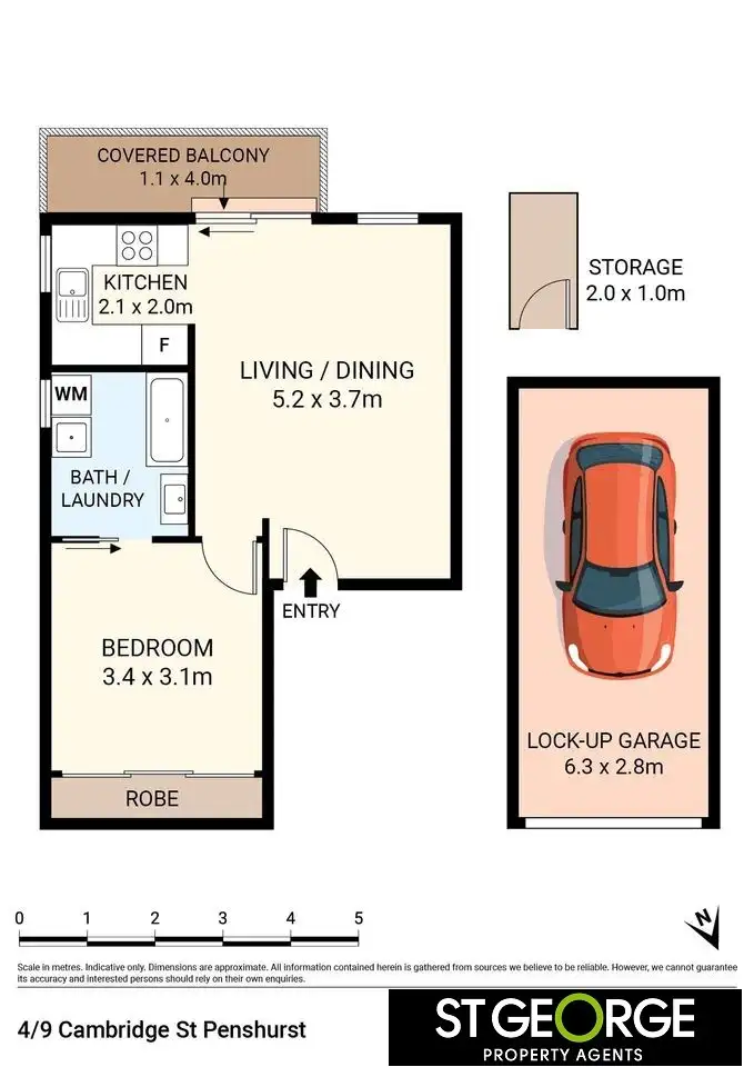 Floorplan of Homely apartment listing, 4/9 Cambridge Street, Penshurst NSW 2222