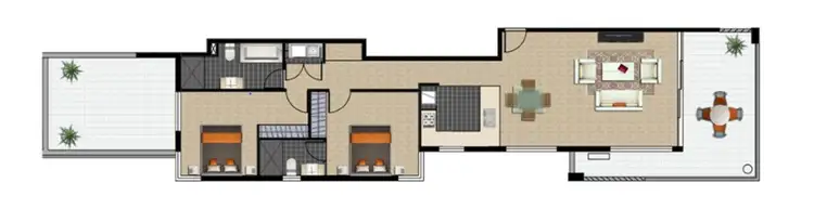Floorplan of Homely apartment listing, 2/87 ocean parade, Coffs Harbour NSW 2450