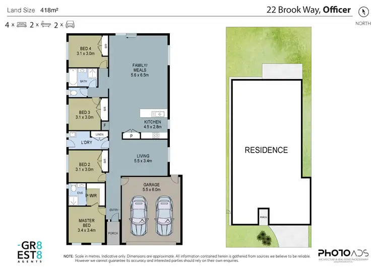 Floorplan of Homely house listing, 22 BROOK WAY, Officer VIC 3809