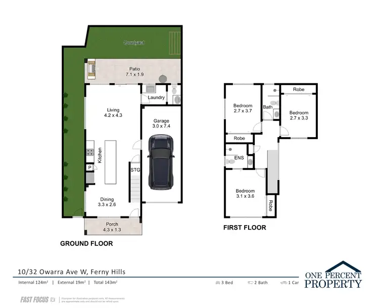 Floorplan of Homely townhouse listing, 10/32 Owarra Avenue West, Ferny Hills QLD 4055