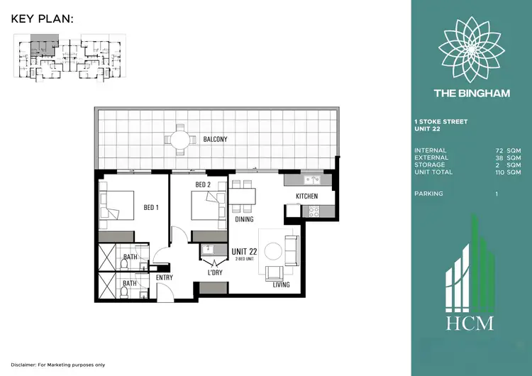 Floorplan of Homely apartment listing, 22/1 Stoke Street, Schofields NSW 2762