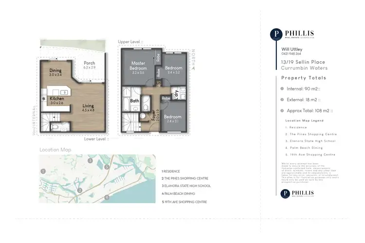 Floorplan of Homely townhouse listing, 13/19 Sellin Place, Currumbin Waters QLD 4223