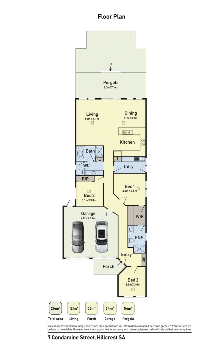 Floorplan of Homely house listing, 7 Condamine Street, Hillcrest SA 5086