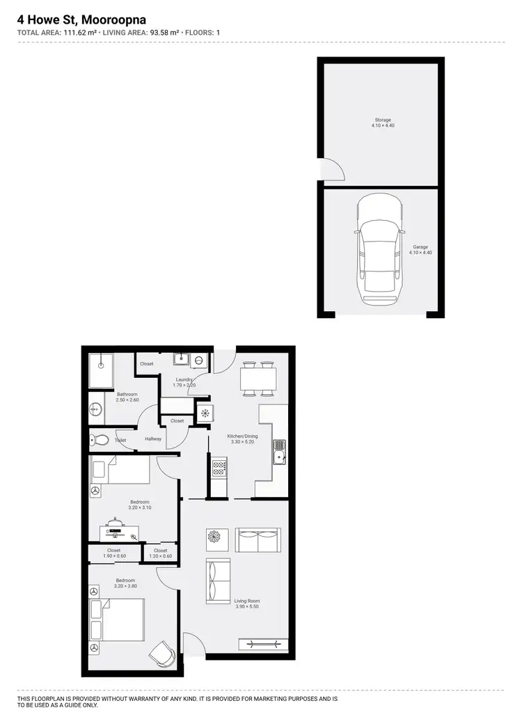 Floorplan of Homely house listing, 4 Howe Street, Mooroopna VIC 3629