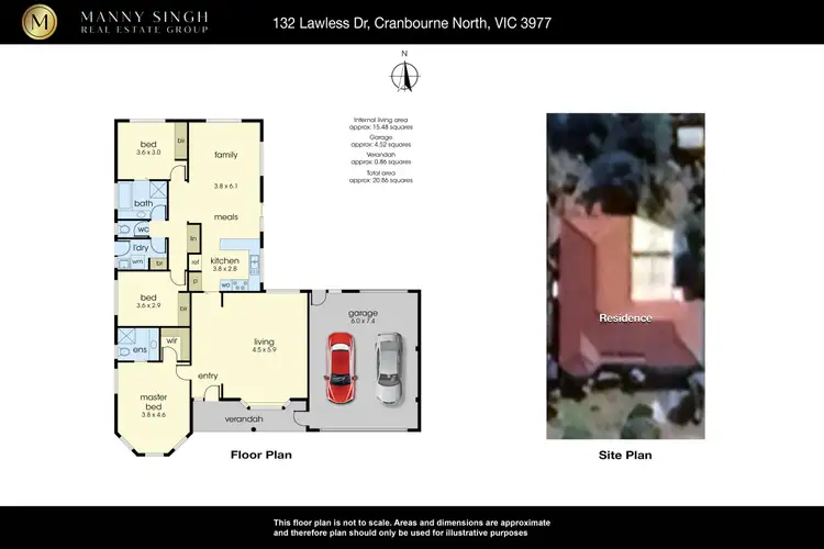 Floorplan of Homely house listing, 132 Lawless Drive, Cranbourne North VIC 3977