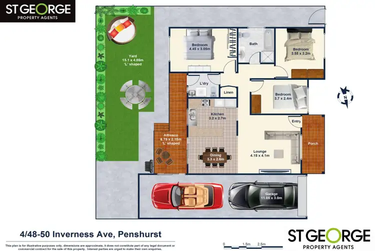 Floorplan of Homely villa listing, 4/48 Inverness Avenue, Penshurst NSW 2222