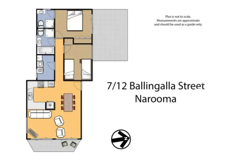 Floorplan of Homely apartment listing, Address available on request