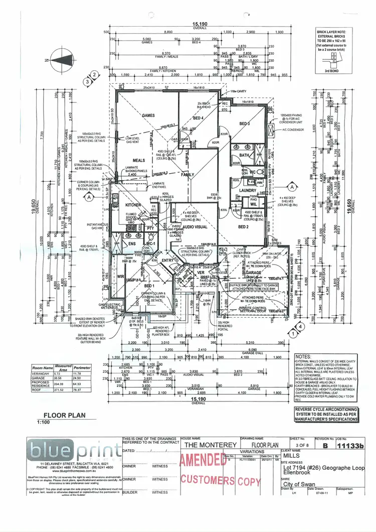 Floorplan of Homely house listing, 26 Geographe Loop, Ellenbrook WA 6069