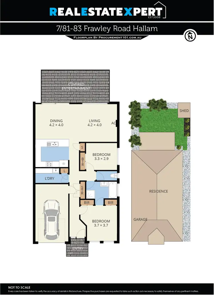 Floorplan of Homely unit listing, unit 7/81-83 Frawley Road, Hallam VIC 3803
