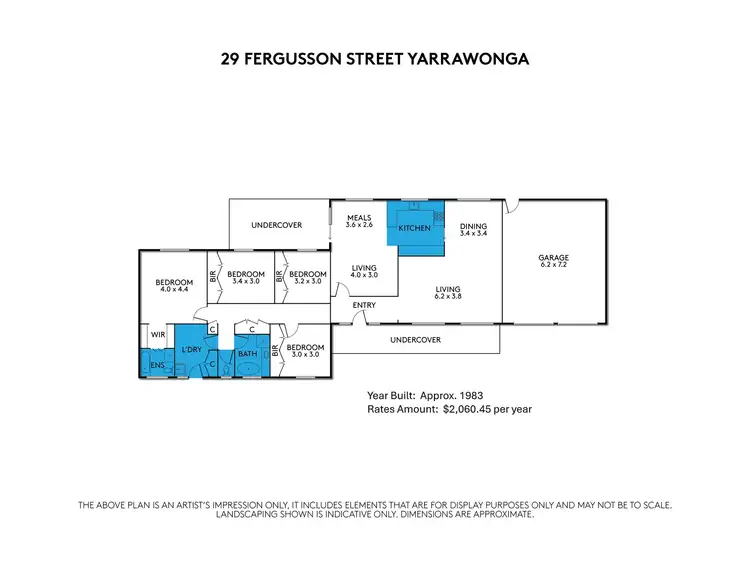 Floorplan of Homely house listing, 29 Fergusson Street, Yarrawonga VIC 3730