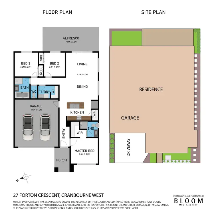Floorplan of Homely house listing, 27 Forton Crescent, Cranbourne West VIC 3977