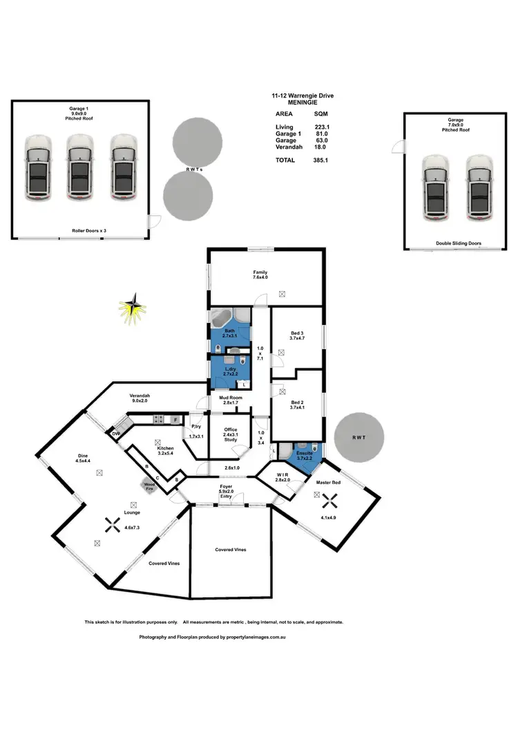 Floorplan of Homely house listing, 11-12 Warrengie Drive, Meningie SA 5264