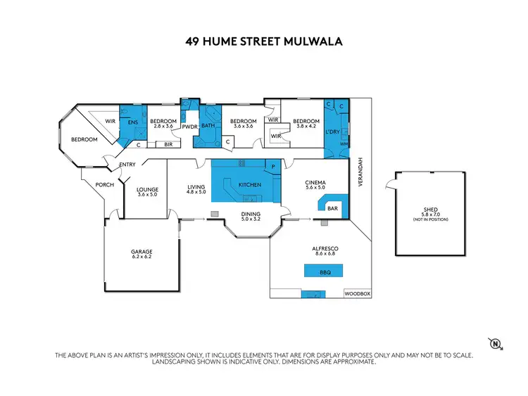 Floorplan of Homely house listing, 49 Hume Street, Mulwala NSW 2647