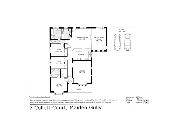 Floorplan of Homely house listing, 7 Collett Court, Maiden Gully VIC 3551