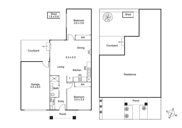 Floorplan of Homely semi-detached listing, 21A Paior Circuit, Epping VIC 3076