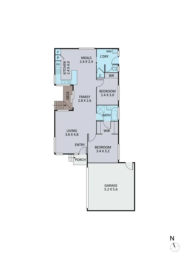 Floorplan of Homely unit listing, 2/6 Preston Avenue, Endeavour Hills VIC 3802