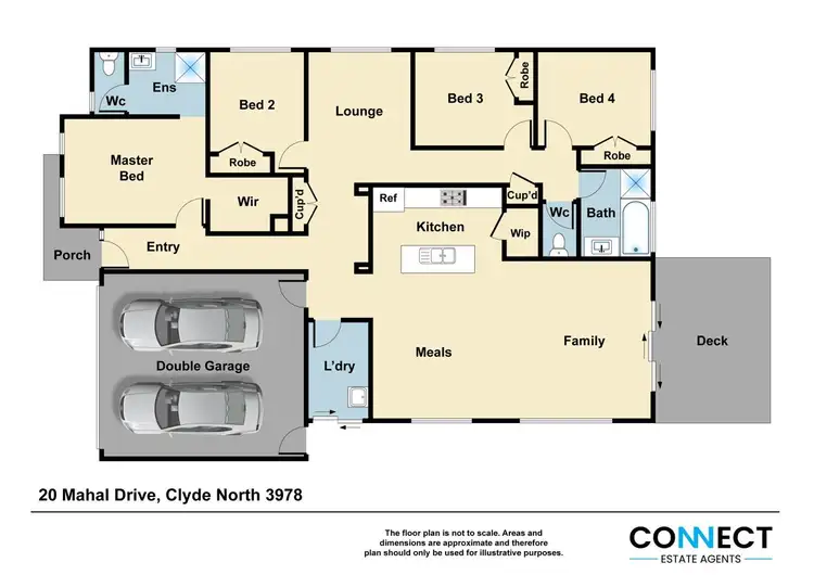 Floorplan of Homely house listing, 20 Mahal Drive, Clyde North VIC 3978