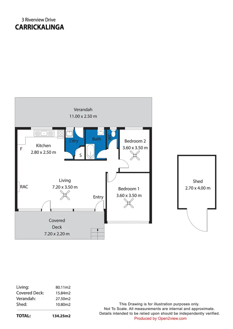 Floorplan of Homely house listing, 3 Riverview Drive, Carrickalinga SA 5204