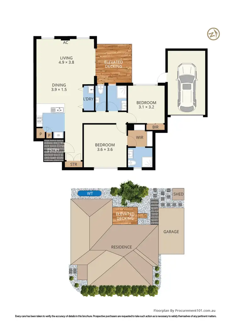 Floorplan of Homely house listing, 2/227 Outlook Drive, Dandenong North VIC 3175