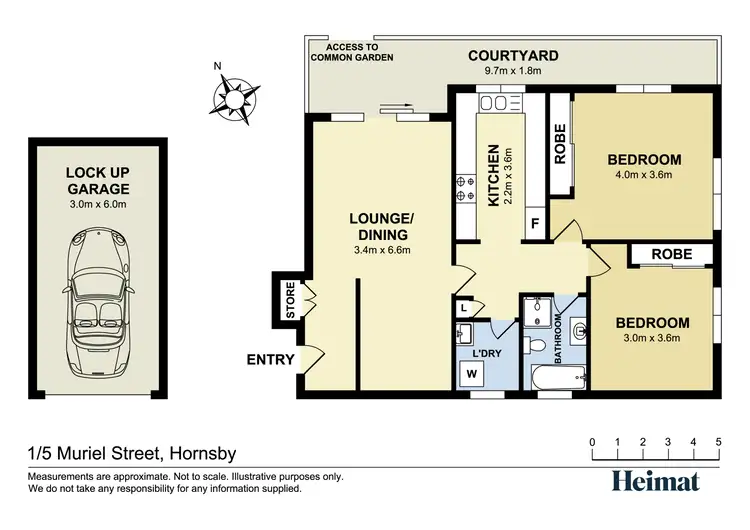 Floorplan of Homely apartment listing, 1/5 Muriel Street, Hornsby NSW 2077