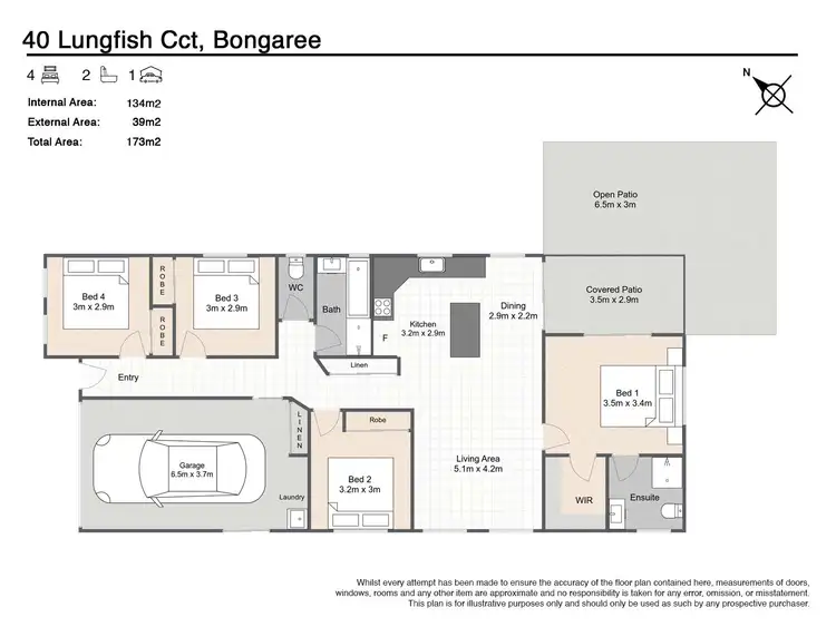 Floorplan of Homely house listing, 40 Lungfish Circuit, Bongaree QLD 4507