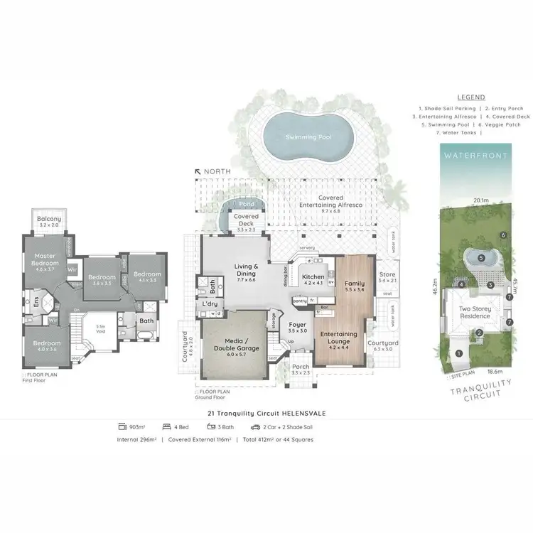 Floorplan of Homely house listing, 21 Tranquility Circuit, Helensvale QLD 4212
