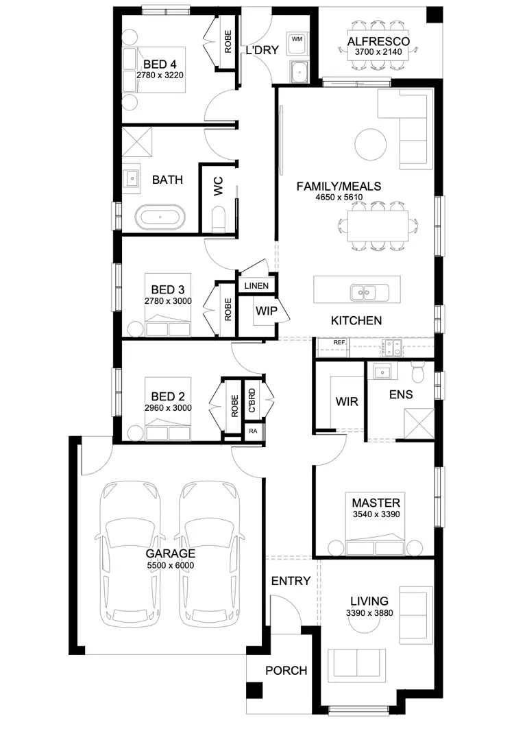 Floorplan of Homely house listing, 212 Rosea Street, Warragul VIC 3820