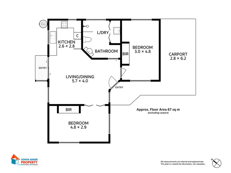 Floorplan of Homely unit listing, 3/3 Isabelle Court, Wynyard TAS 7325