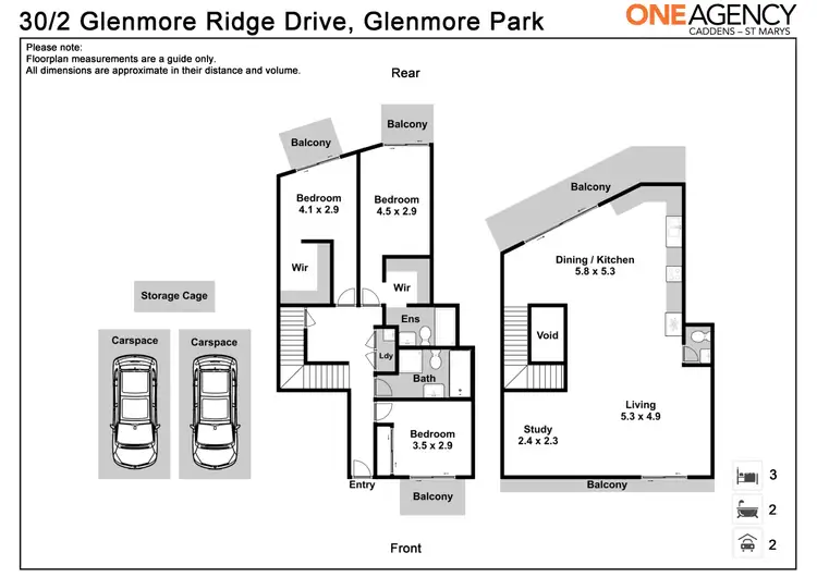 Floorplan of Homely apartment listing, 30/2 Glenmore Ridge Drive, Glenmore Park NSW 2745