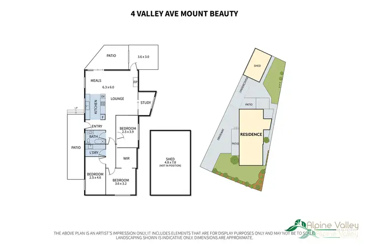 Floorplan of Homely house listing, 4 Valley Avenue, Mount Beauty VIC 3699