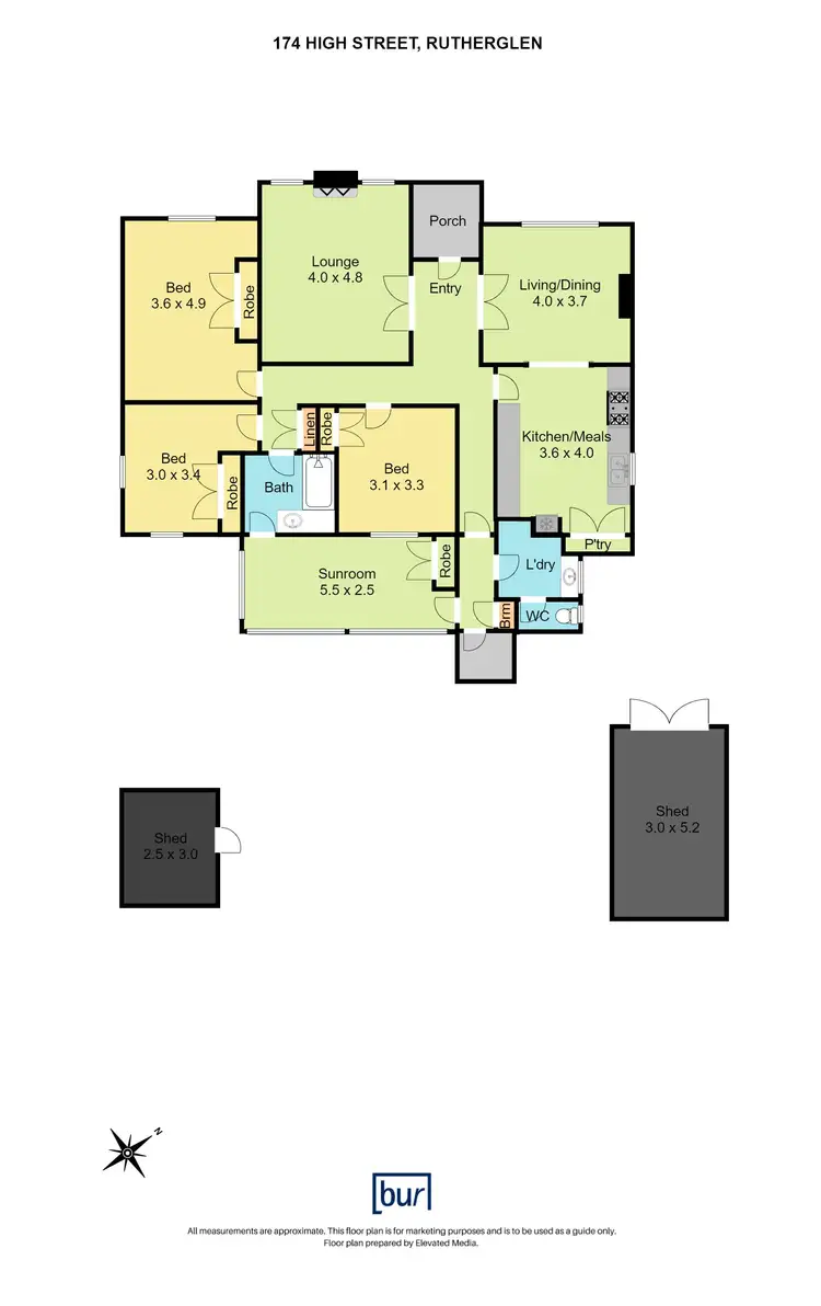 Floorplan of Homely house listing, 174 High Street, Rutherglen VIC 3685