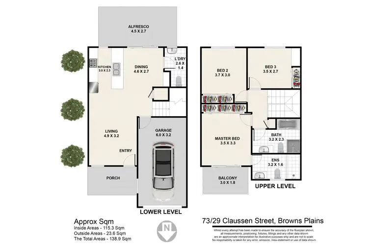Floorplan of Homely townhouse listing, 87/29 Claussen Street, Browns Plains QLD 4118