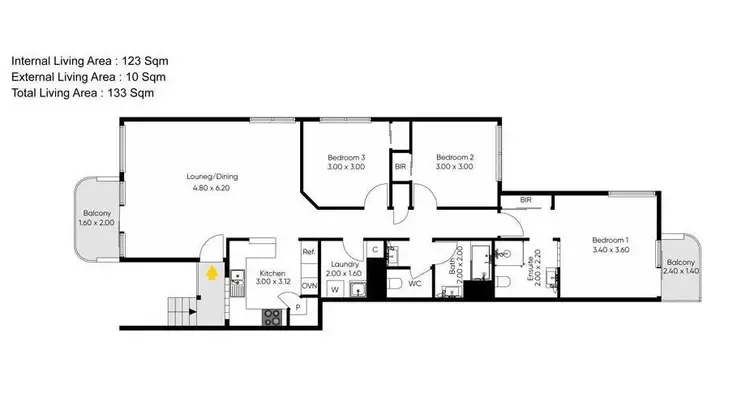 Floorplan of Homely apartment listing, 1/46 Lani Street, Wishart QLD 4122