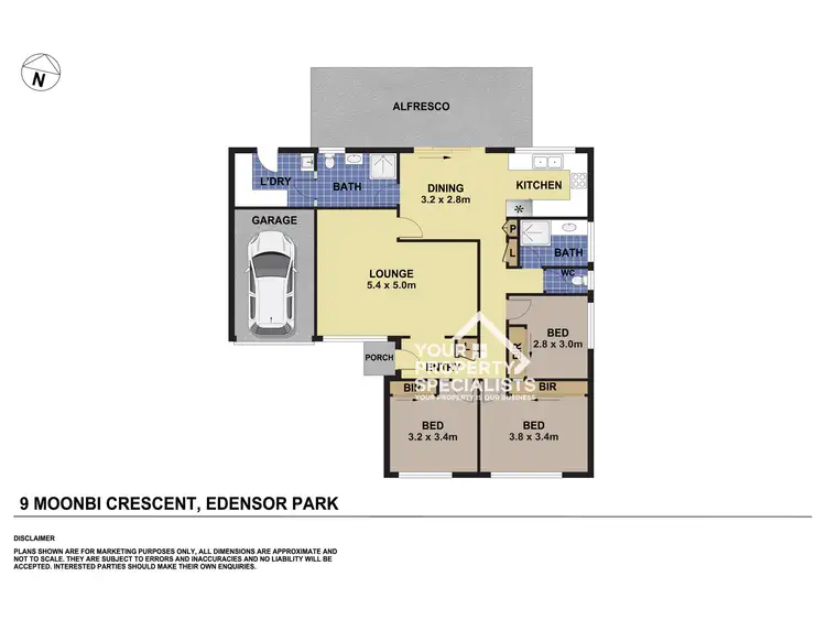 Floorplan of Homely house listing, 9 Moonbi Close, Greenfield Park NSW 2176