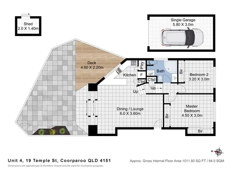 Floorplan of Homely apartment listing, 4/19 Temple Street, Coorparoo QLD 4151