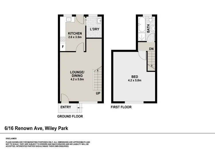 Floorplan of Homely block of units listing, 16 Renown Avenue, Wiley Park NSW 2195