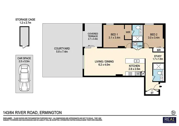Floorplan of Homely apartment listing, 143/64-72 River Road, Ermington NSW 2115