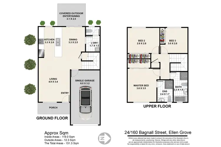 Floorplan of Homely townhouse listing, 24/160 Bagnall Street, Ellen Grove QLD 4078