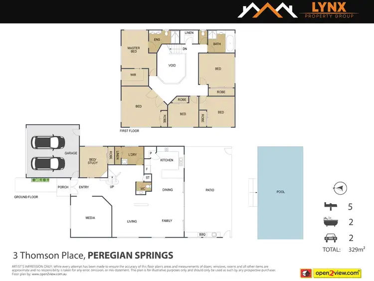 Floorplan of Homely house listing, 3 THOMSON PLACE, Peregian Springs QLD 4573