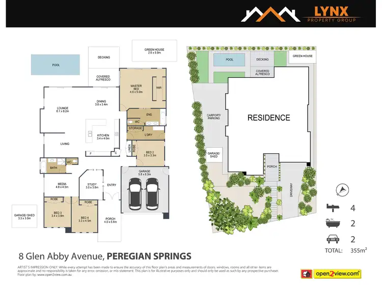 Floorplan of Homely house listing, 8 Glen Abby Avenue, Peregian Springs QLD 4573