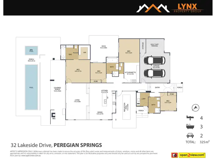 Floorplan of Homely house listing, 32 LAKESIDE DRIVE, Peregian Springs QLD 4573