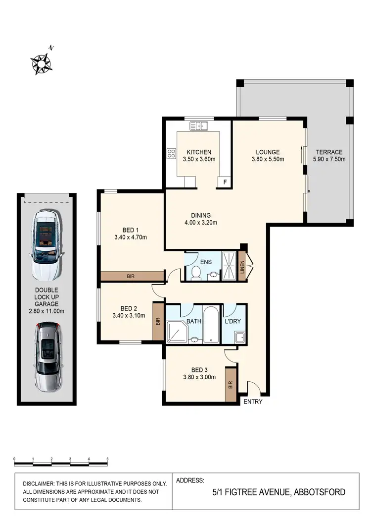 Floorplan of Homely apartment listing, 5/1 Fig tree Avenue, Abbotsford NSW 2046