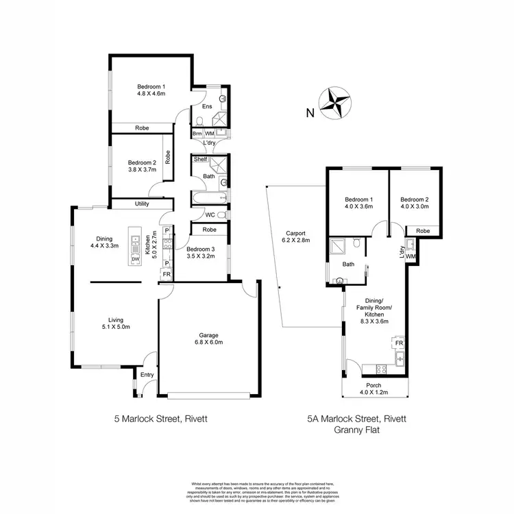 Floorplan of Homely house listing, 5 Marlock Street, Rivett ACT 2611