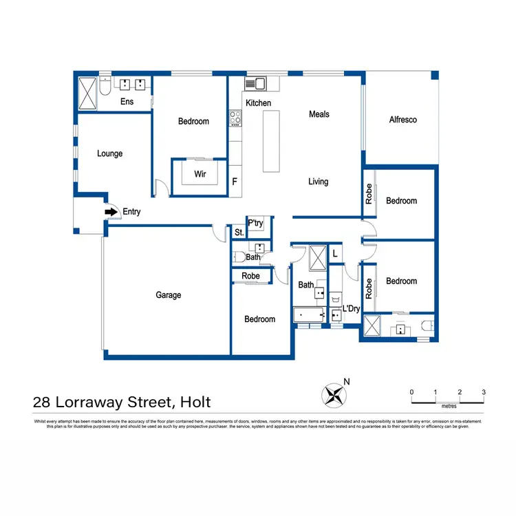 Floorplan of Homely house listing, 28 Lorraway Street, Holt ACT 2615