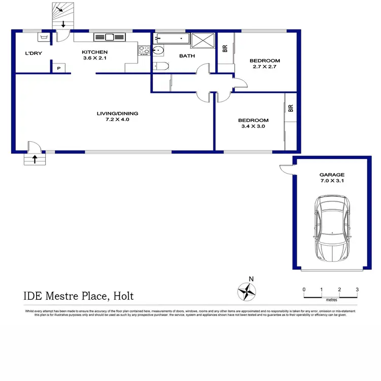 Floorplan of Homely house listing, 1 De Mestre Place, Holt ACT 2615