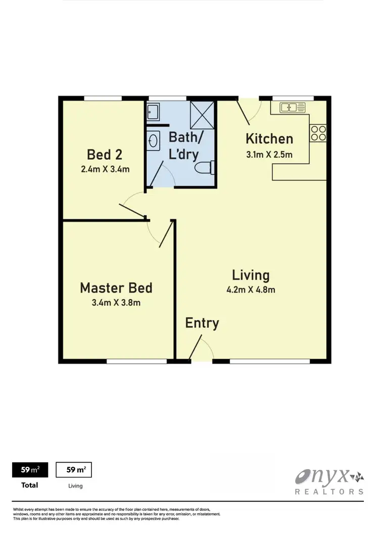 Floorplan of Homely unit listing, 43/6 Loades Street, Salisbury SA 5108