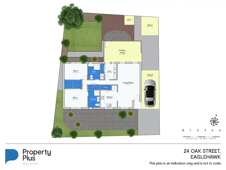 Floorplan of Homely unit listing, 24 Oak Street, Eaglehawk VIC 3556