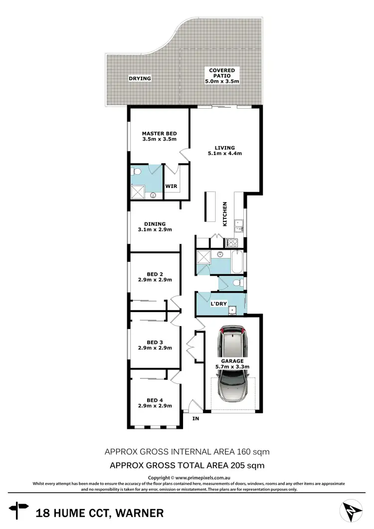 Floorplan of Homely house listing, 18 Hume Circuit, Warner QLD 4500