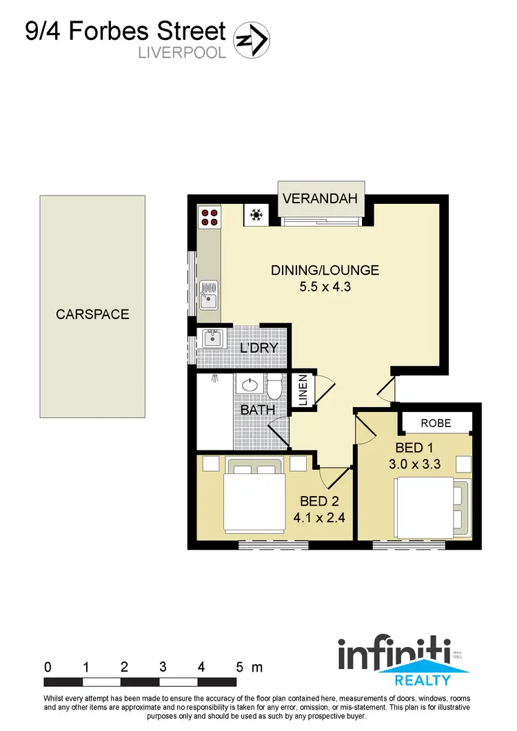 Floorplan of Homely apartment listing, 9/4 Forbes Street, Warwick Farm NSW 2170